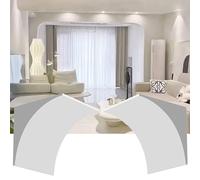 Kit de arco de puerta pintable, moldura de arco resistente, borde de arco de medio círculo para decoración de interiores, dormitorio, balcón