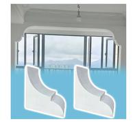 Kit de Arco de Yeso para Puerta de Interior, 2 Piezas, Kit de Esquinas de Arco precurvadas pintables en Blanco, para añadir fácilmente decoración de Esquinas Redondeadas a Cualquier Abertura