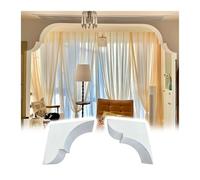 Kit de Arco de Yeso pintable para Cualquier Puerta Interior, Juego de 2, tamaño Personalizable, Kit de molduras de Pared Ligeras, Decorativas, fácil instalación (35 x 31,5 x 24 cm (13,8 x 12