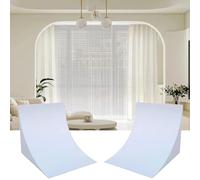 Kit de arco para interiores pintables, medio círculo, kit de arco de puerta de espuma, color blanco, varios tamaños, paquete de 2