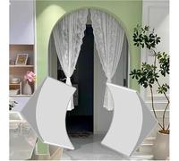 Kit de Arco para Puerta, 2 Piezas, Kit de Arco para Puerta Interior pintable, Parte Superior semicircular precurvada, Esquinas Redondeadas de fácil instalación para decoración del hogar, per