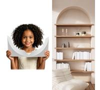 Kit de Arco para Puerta Kit de Arco Para Puertas de Espuma Ligera, Elegante Decoración de Arco Semicircular Prefabricado, Esquinas Redondeadas para Aberturas Puertas(51X51X51cmX20.1x20.1x20.1in)