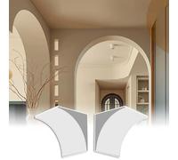 Kit de Arco para Puerta, Kit de Arco pintable - Moldura de Marco de Puerta Curva de Espuma para Bricolaje, Kit de 2 Piezas Universal Redondeado para Puerta para Uso Interior