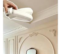 Kit de Arco para Puerta, Kit de Marco de Arco Redondeado de PVC para Puerta, moldura Decorativa para Pared y Muebles, Tira de Borde Curva, 4 cm de Ancho, 9 m de Largo, Ideal para proyectos d