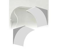 Kit de Arco para Puerta, Kit de Marco de Puerta de Espuma de 2 Piezas, decoración de Arco semicircular para Bricolaje, Acento Interior pintable para Sala de Estar, solución de Esquina de ARC