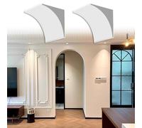 Kit de Arco para Puerta, Kit de moldura de Arco para Puerta Personalizable y pintable para armar Usted Mismo - Cubiertas de Marco semicirculares premoldeadas para una decoración Elegante del