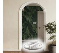 Kit de Arco para Puerta Moldura de Arco Curvo para Puertas Interiores, Kit de Marco de Puerta con Arco Decorativo, Ribete Flexible de PVC para Espejos, Armarios y Ventanas(4 cm (1 5/8"),5m(16.4ft))