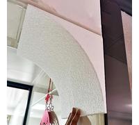 Kit de Arco precurvado para Puerta, moldura de Arco semicircular para Puerta, Esquinas Redondeadas Decorativas para Sala de Estar, Espuma prefabricada pintable fácil de añadir (24x26x26cm/9.