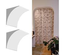 Kit de arco redondeado de 2 piezas for decoración de interiores, moldura de arco de puerta semicircular, moldura de arco de puerta universal(13x13x13"/33x33x33cm)
