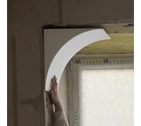 Kit de arco redondeado para decoración de interiores, kit universal de 2 piezas de espuma para puerta, elegante abertura circular para puerta, moldura