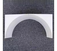 Kit de arco redondeado para puerta, moldura de espuma ligera, decoración de arco de media capa para pasillo interior y decoración del hogar (41 x 41 x 41 cm), fácil instalación