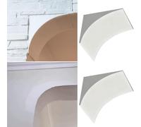 Kit de arco redondo para puerta Kit de 2 arcos de puerta redondeados, moldura yeso arqueada, decoración interior redonda parte superior medio círculo(Thick 23cm(9.1"),20x20cm(7.9x7.9"))