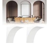 Kit de arco universal, arco de puerta precurvado de medio círculo, kit de moldura de puerta resistente, diseño elegante para salas de estar y dormitorios
