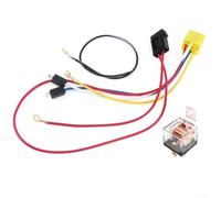 Kit de arnés de cableado de relé de 12 V para instalación de altavoces de aire en coches, alambre de cobre y fusible protector