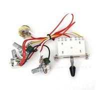 Kit de arnés de cableado para guitarra, interruptor de 5 vías, ollas de 500 K para Fender Stratocaster Strats