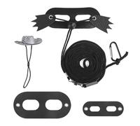 Kit de arnés y correa de dragón barbudo de 5 piezas, correa ajustable de lagarto para reptiles con sombrero de murciélago para anfibios y otros animales pequeños