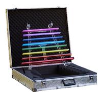 Kit De Arpa De Cristal, 8 Notas C5 D5 E5 F5 G5 A5 B5 C6, For Equilibrar Los Chakras Del Cuerpo Y Ajustar El Estado Emocional, Con Maletín De Aluminio.(440HZ)