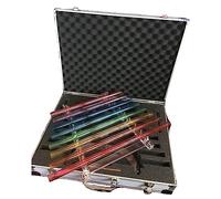 Kit De Arpa De Cristal For Cantar, 8 Notas C5 D5 E5 F5 G5 A5 B5 C6, For Curación Con Terapia De Sonido, Instrumento Musical De Curación Perfecta, Con Maletín De Aluminio(440HZ)