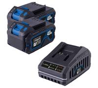 Kit de arranque 2 baterías 20V litio 4,0Ah cargador de batería 2,4A sbsk4.0x2