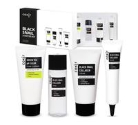 Kit de arranque de colgeno de caracol negro de Coxir l Reparacin y referencia | Black-3-Complex: Black Rice Bean Sesame Snail Mucin Collagen Foam C