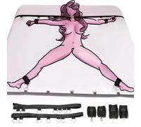 Kit de arranque de restricciones sexuales de esclavitud de cama BDSM para juguetes de juegos sexuales para adultos, ajustables, cómodos, regalos del amante, empaquetados discretamente