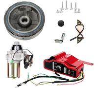 Kit de Arranque Eléctrico Carkio, Motor de Arranque con Solenoide, Compatible con Motor Honda GX240 8HP, GX270 9HP
