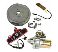 Kit de arranque eléctrico DGJMuu para Honda GX340 11HP y GX390 13HP (2011 y modelos anteriores), motor de arranque magnético con caja de interruptor de llave