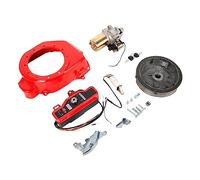 Kit de arranque eléctrico para Honda GX160 GX200 5.5HP 6.5HP - Kit de conversión con volante, llave, bobina de carga, 12 V, arranque eléctrico para motor, bomba, generador