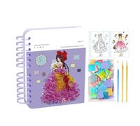 Kit de Arte con Agujas - Juego de Manualidades de Princesas con Pegatinas y Pintura,Juguete de Actividad para Niñas de Preescolar y Kindergarten | Regalo Cumpleaños Navidad