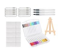 Kit de Arte con Espuma, 24 colores divertidos creativos rotuladores pintura manualidades DIY, Set Arte DIY para Dibujo 3D, para preescolares estudiantes kinder niños y niñas e hijos