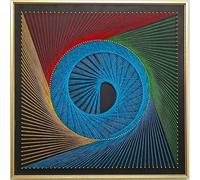 Kit de arte de cuerdas 3D DIY Kit de manualidades de cuerdas 3D DIY Pintura de bobinado de hilo Material de bricolaje Tablero de madera Decoración del hogar Artesanía Adornos hechos a mano p