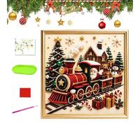 Kit De Arte De Perlas 3D Para Navidad Decoración Navideña DIY en Lienzo con