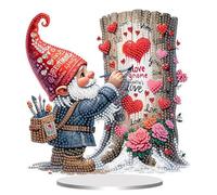 Kit de Arte Diamante para Adultos, Pintura de Diamantes en Acrílico DIY con Figuras Especiales para Decoraciones de Escritorio, Adorno de Mesa 5D con Piezas Individuales para Hogar y Oficina