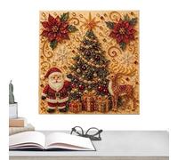 Kit de Arte Perlas de Navidad Decoraciones De Pintura Hogar Para Fiestas | Kit DIY de diamantes de imitación artístico para principiantes mujeres artistas aficionados casa apartamento taller