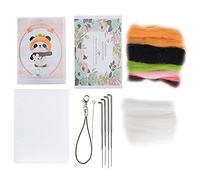 Kit de artesanía de fieltro con aguja para muñeca de frutas de lana, seguro para principiantes, Material de bricolaje, adornos para el hogar (118#luobye)