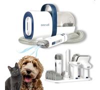 Kit de aseo canino 7 en 1 Oneisall S1 - Set de aseo canino - Peluquero para mascotas - Aspirador y recortador - Gatos y perros - Recipiente recolector