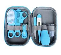 Kit de Aseo para bebés, Kit de atención médica y preparación para bebés 8pcs, Kit de termómetro para el Cabello de uñas para bebés Seguros, Esencial para la guardería del recién Nacido con el Estuche
