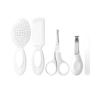 Kit de aseo para bebés recién nacidos, juego de cuidado de seguridad infantil con cepillo de pelo, peine cortaúñas, artículos esenciales para recién nacidos, 5 piezas, escritura