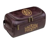 Kit de aseo personalizado para hombre, bolsa de aseo personalizada con nombre e iniciales, kit de viaje de cuero grabado, padrinos de boda, Navidad, cumpleaños, regalo del día del padre