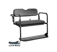 Kit de asiento trasero for carro de golf Club DS 1982-2000.5 con barra de apoyo y amp;Cojín de soporte de techo Material Pearl Cotton &Cojín de cuero