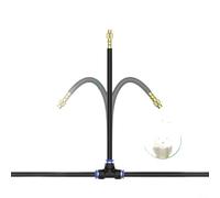 Kit de aspersor de niebla ajustable de 15 m 4/6 mm con 15 boquillas resistentes a los rayos UV, accesorios GHT giratorios de 360 grados para riego preciso de plantas, sistema modular de césped de