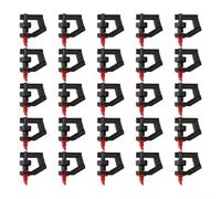 Kit de aspersor de rotor de jardín de 25 piezas para cobertura uniforme del agua en macizos de flores, arbustos, árboles frutales e invernaderos agrícolas