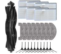 Kit de aspiradora, kit de accesorios compatible con BPMIO B15 Plus cepillo lateral de rodillo de aspiradora filtro trapeador almohadillas de repuesto (B)
