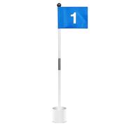 Kit de asta de Bandera de Golf: portavasos de ABS, Kit de sujeción de Bandera con Pasador, Accesorio portátil | Perfectamente Ideal para Practicar en el Patio Trasero y Usar en el jardín.