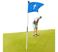 Kit de asta de de Golf: Kit de Taza y portátil, asta Resistente de de Golf, de práctica de Alto Contraste, diseño de fácil ensamblaje | Configuración de jardín Ideal pa