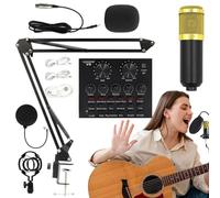 Kit de Audio de transmisión: Equipo de transmisión en, micrófono y Juego de Soporte, Consola mezcladora de Sonido, configuración de transmisión Todo en Øne para vocalistas, Creadores de Contenido