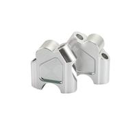 Kit De Aumento De Altura Del Manillar Para Motocicletas Para YINGANG Super Mini 150 YG150-23, Adaptador De Montaje Trasero compatible(Plata,28mm)