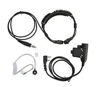 Kit de Auriculares con Micrófono de Garganta con PTT Táctico U94 para TK 2107 TK 3107, para UV 5R UV 5RA 888S, para H777 RT7 RT21 RT2 Walkie Talkies Radio