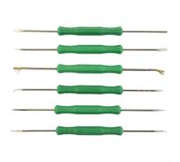 Kit de ayuda de desoldadura de acero al carbono, herramientas de soldadura para limpieza de PCB, reparación de soldadura, conjunto de asistencia con raspador, punzón, gancho, tenedor