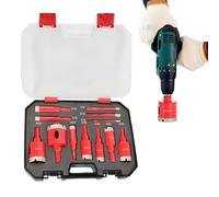 Kit de azulejos - Engranaje para aplicación en seco, juego de deslizamiento, módulo de corte para cerámica, perforación de alta resistencia | para trabajos de reestructuración